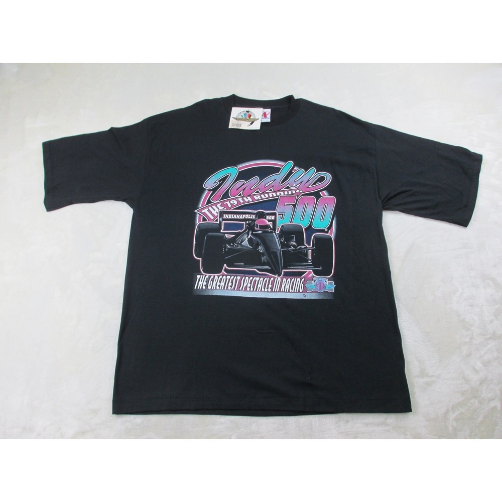 NEW Indy 500 Shirt Mens Extra Large Black The 79th Running Indianapolis Racing*